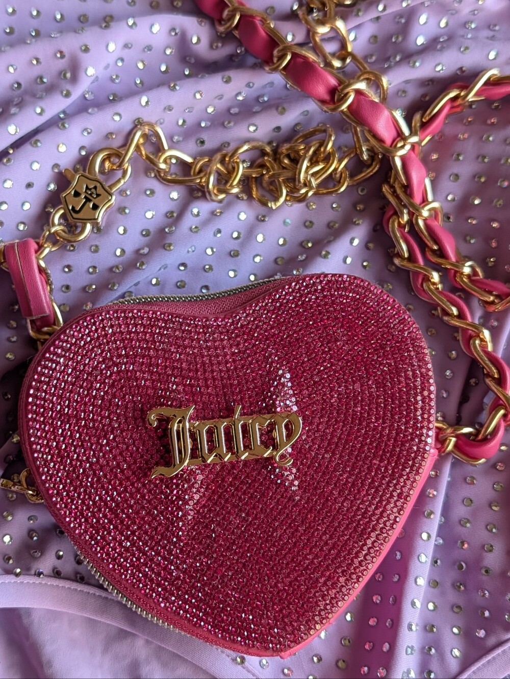 Juicy Couture Rhinestone Heart Crossbody 💖💖